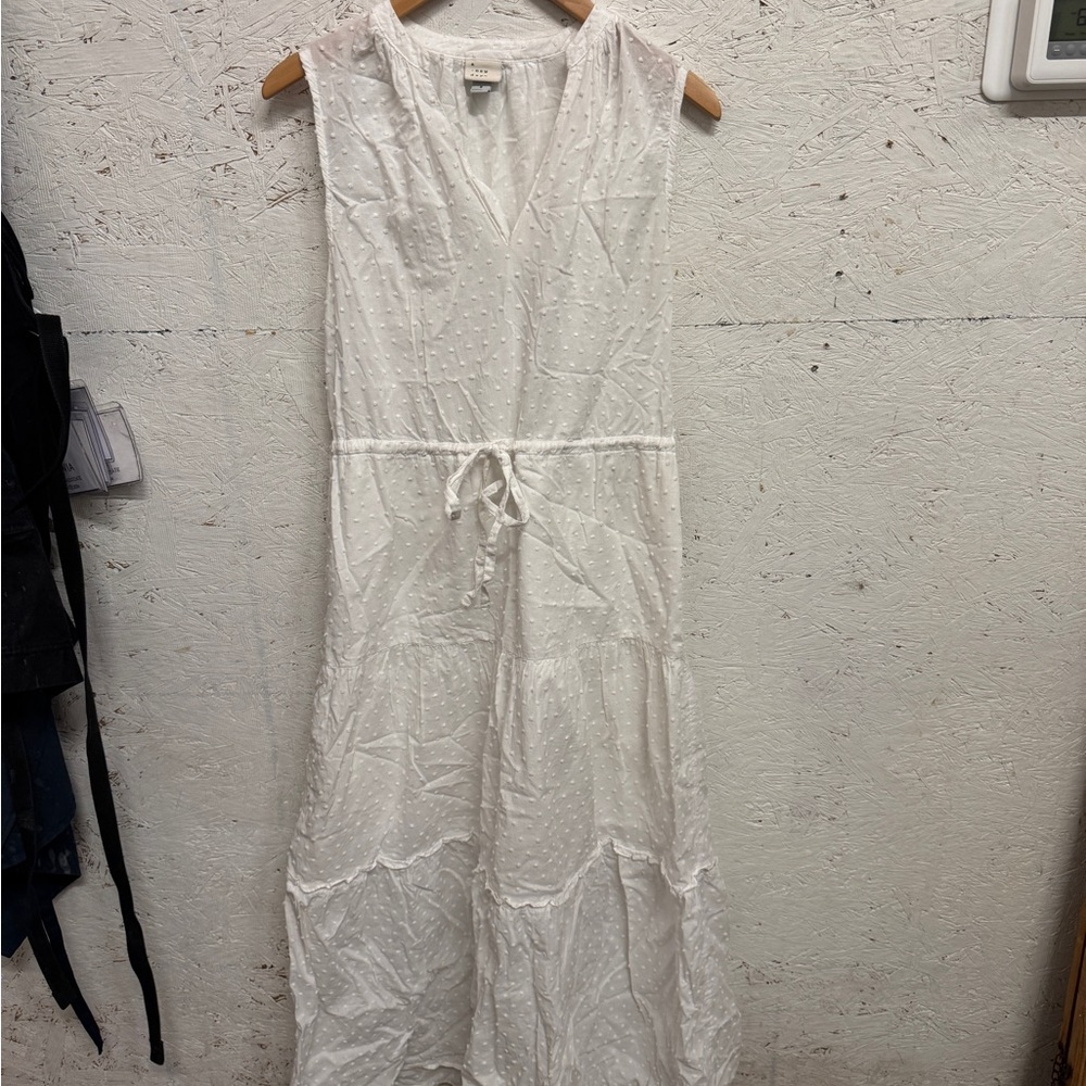A New Day Textured White Dress